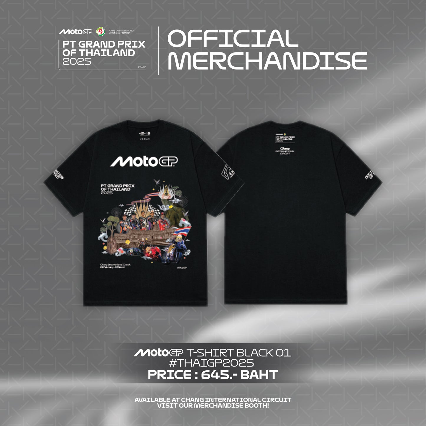 MotoGP™ T-SHIRT BLACK01 #THAIGP2025