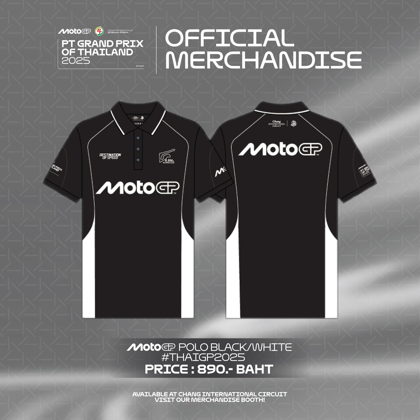MotoGP™ POLO BLACK/WHITE #THAIGP2025