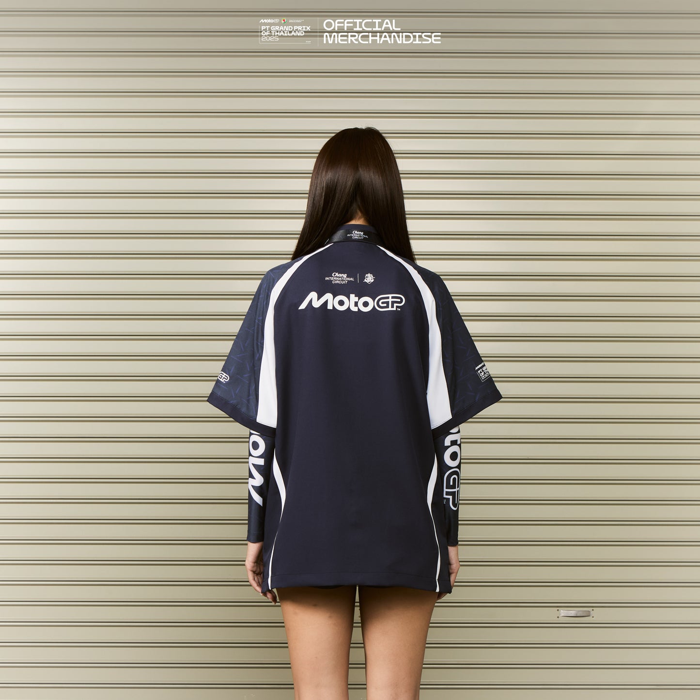 MotoGP™ PIT-SHIRT NAVY/WHITE #THAIGP2025