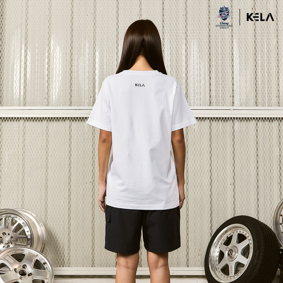 KELAXBRIC WHITE MINI THAI SHUTTLE T-SHIRT 2025