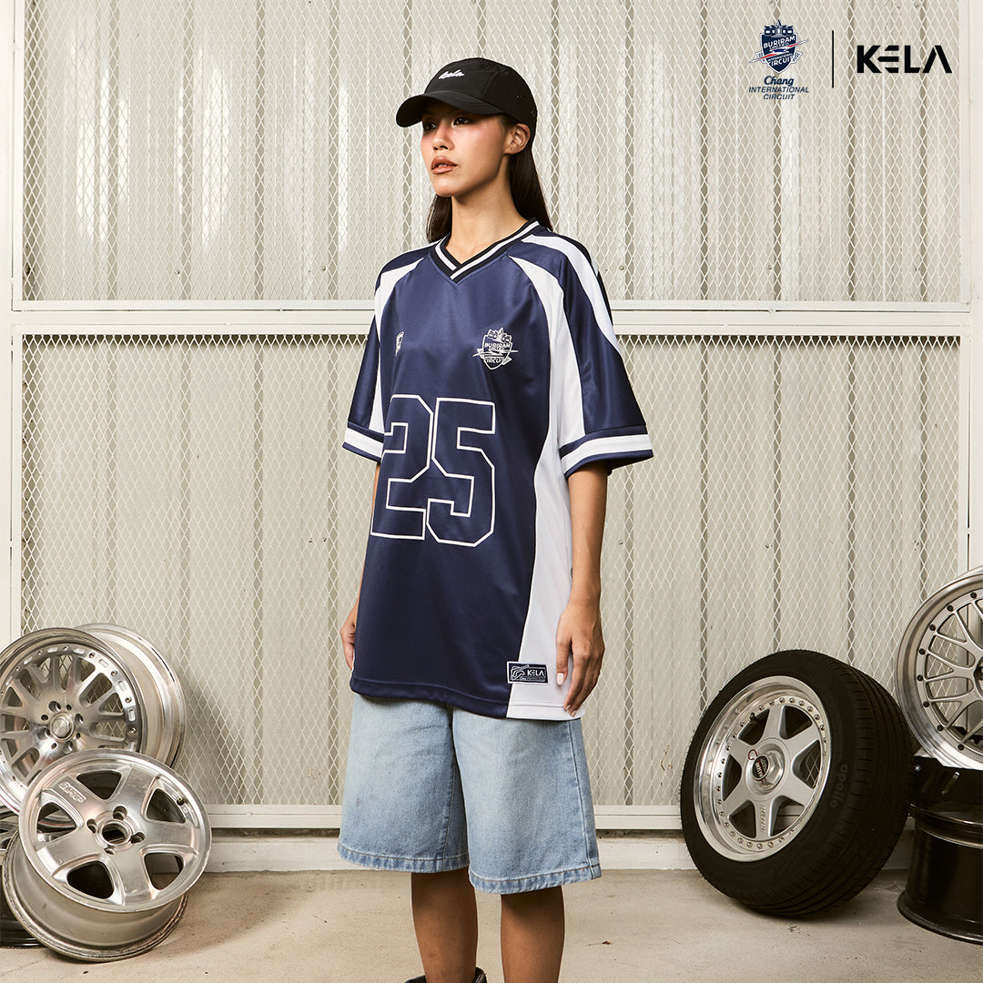 KELAXBRIC NAVY/WHITE HOCKEY JERSEYS 2025