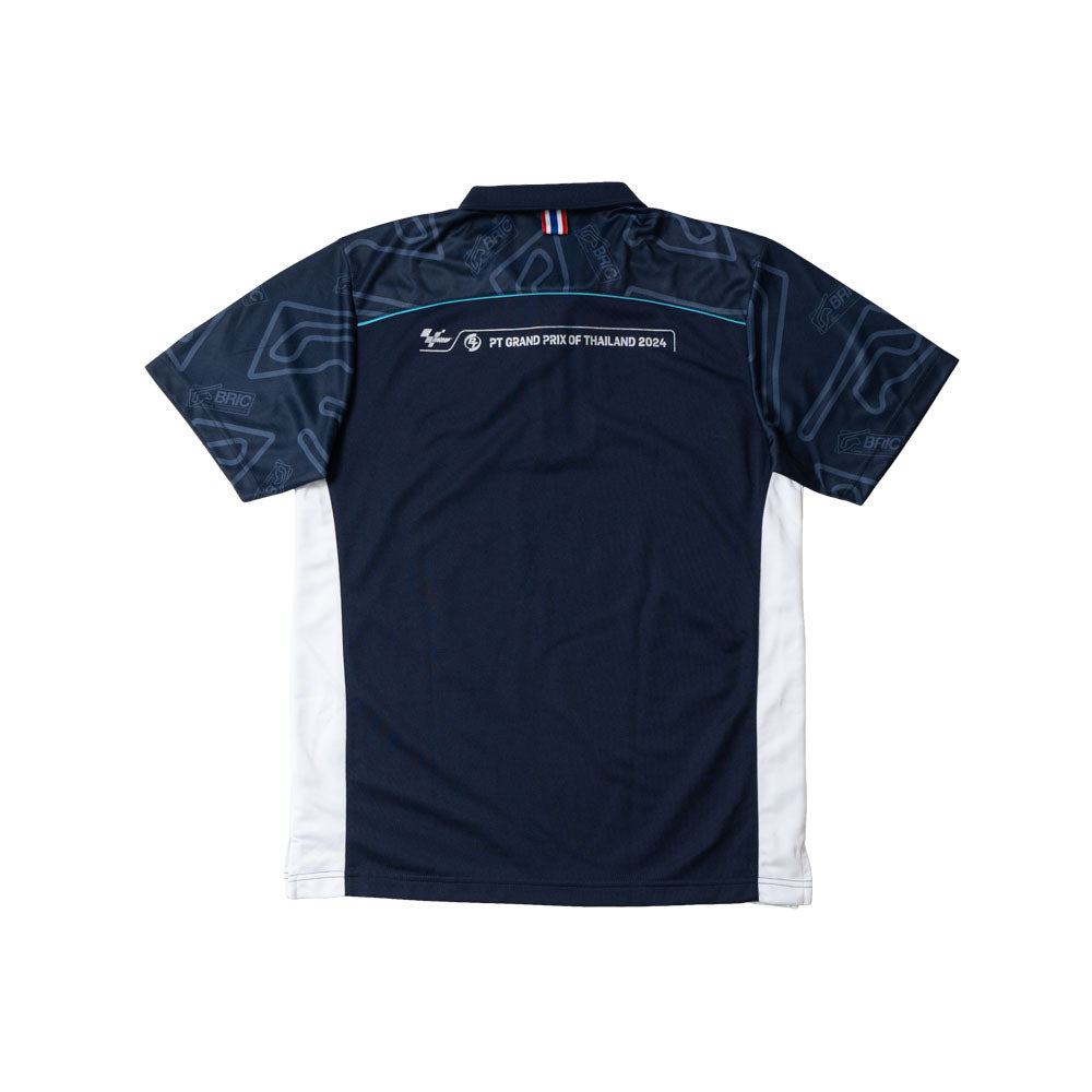MotoGP™ NAVY #THAIGP HALF-ZIP POLO 2024