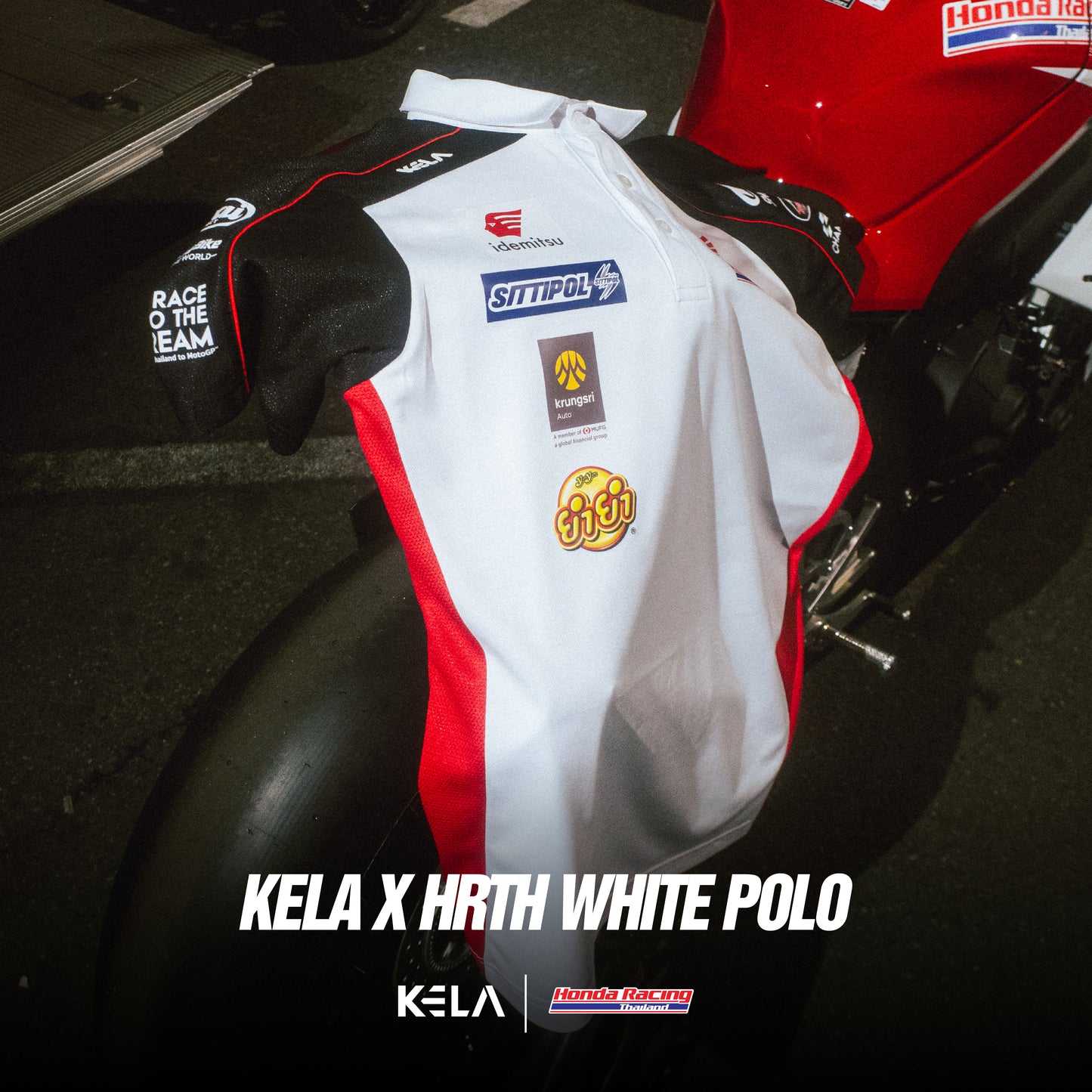 KELA x HRTH WHITE POLO 2025