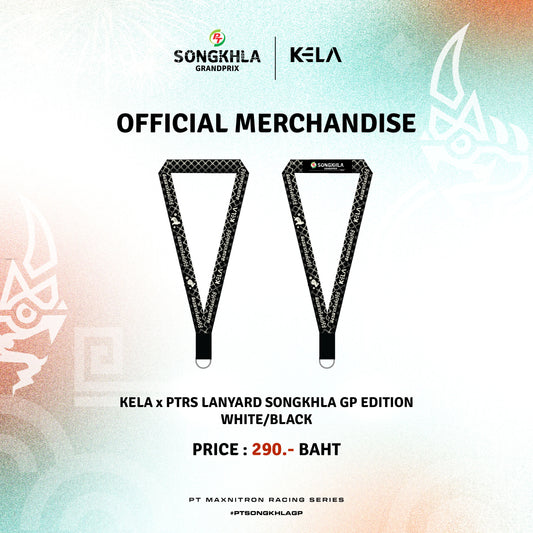 KELA x PTRS LANYARD SONGKHLA GP EDITION - WHITE/BLACK สายคล้องคอลาย สงขลา กรังปรีซ์ อิดิชั่น - สีขาว/ดำ