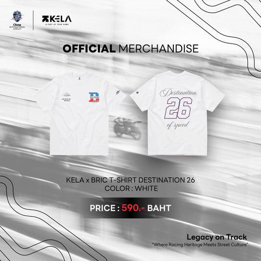KELAxBRIC WHITE T-SHIRT DESTINATION26