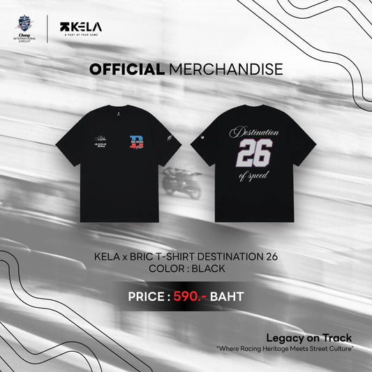 KELAxBRIC T-SHIRT BLACK DESTINATION26