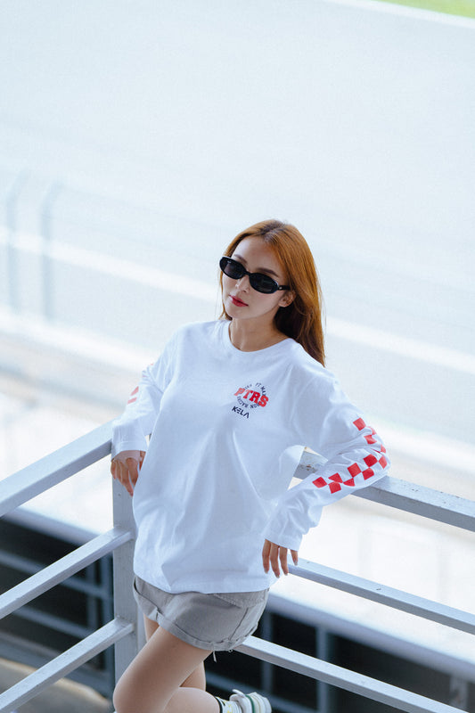 KELA x PTRS WHITE T-SHIRT LONG SLEEVE 2025 / เสื้อยืดแขนยาวสีขาวสกรีนลาย