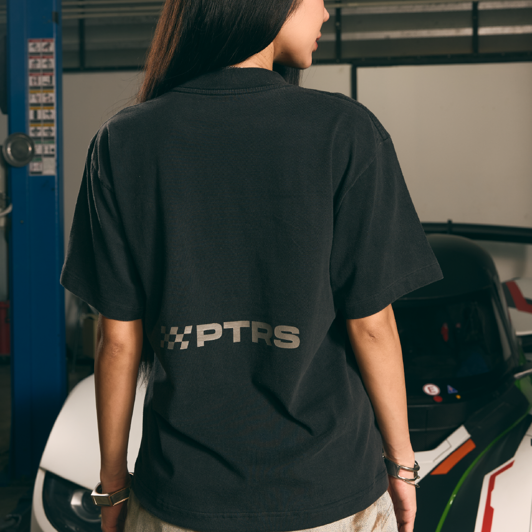 KELA x PTRS OFFICIAL CHARCOAL WASHED GRAPHIC TEE (BLACK)