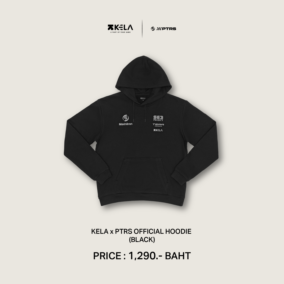 KELA x PTRS OFFICIAL HOODIE (BLACK)